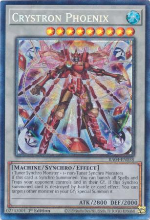 Crystron Phoenix - RA04-EN058 - Collector's Rare - 1st Edition