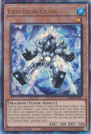 Crystron Quan - RA04-EN021 - Ultimate Rare - 1st Edition