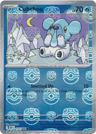 Cubchoo - Master Ball Pattern - 025/086 - Common [sv105b-025] [Reverse Holo]