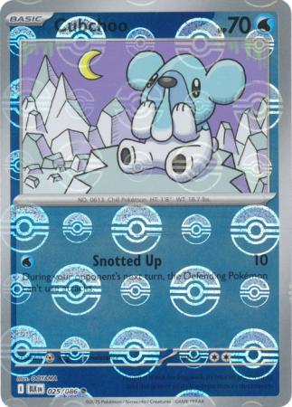 Cubchoo - Poké Ball Pattern - 025/086 - Common [sv105b-025] [Reverse Holo]