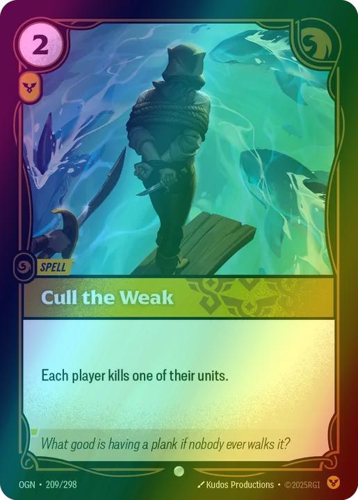 Cull the Weak - 209/298 [Origins] [Foil]