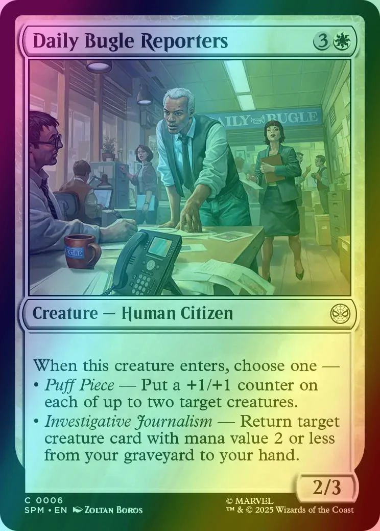 Daily Bugle Reporters [6] [Marvel's Spider-Man] [Foil]