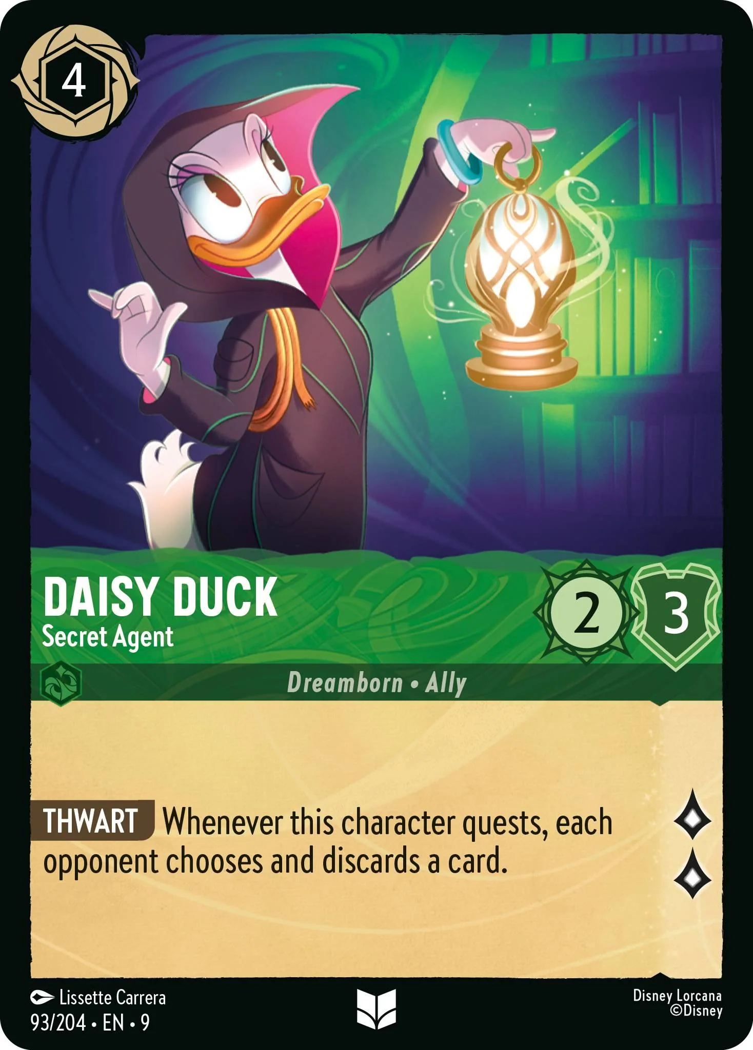 Daisy Duck - Secret Agent - 93/204 [Fabled] [Non-Foil]