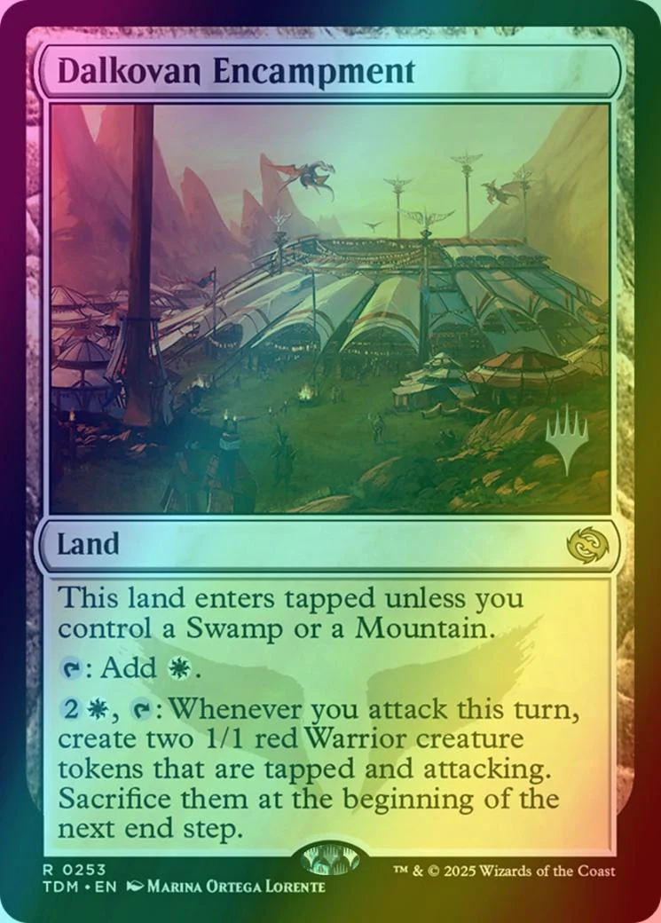 Dalkovan Encampment [253p] [Promo Pack] [Tarkir: Dragonstorm: Promos] [Foil]