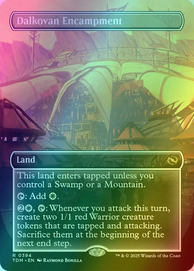 Dalkovan Encampment [394] [Borderless] [Tarkir: Dragonstorm] [Foil]