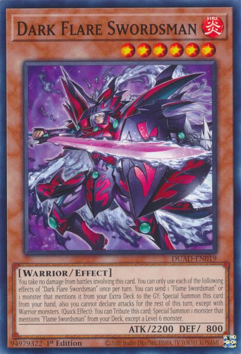 Dark Flare Swordsman - DUAD-EN019 - Common - 1st Edition