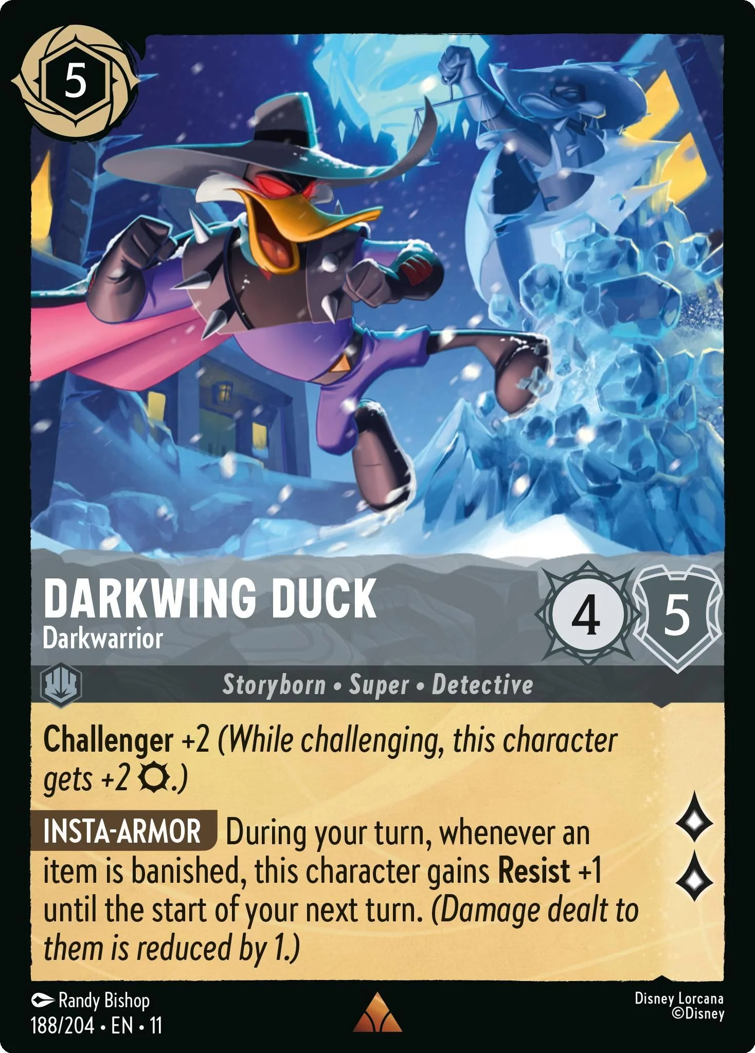 Darkwing Duck - Darkwarrior - 188/204 [Winterspell] [Non-Foil]