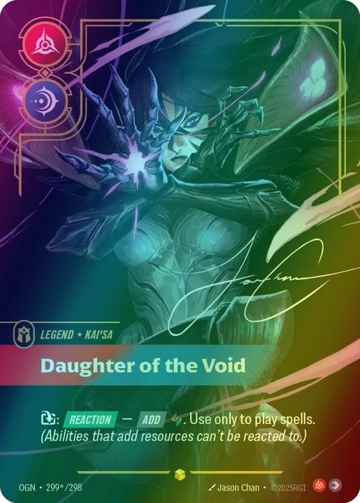 Daughter of the Void (Kai'Sa) (Signature) - 299*/298 [Origins] [Foil]