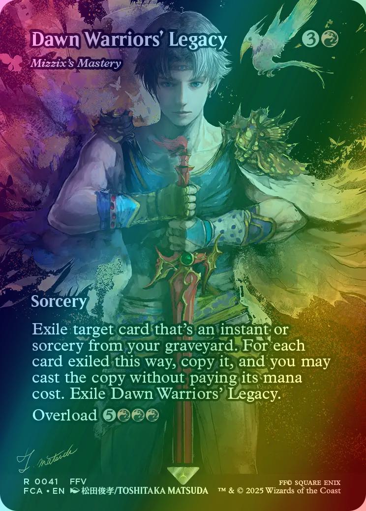 Dawn Warriors' Legacy - Mizzix's Mastery [41] [Borderless] [FINAL FANTASY: Through the Ages] [Foil]