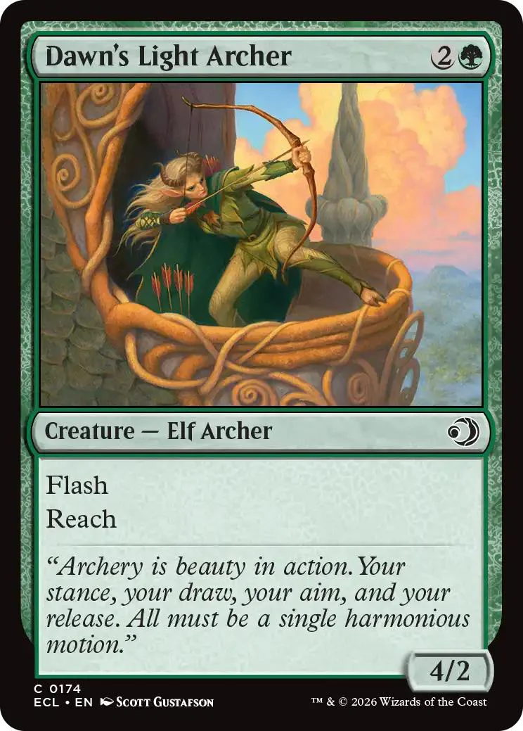 Dawn's Light Archer [174] [Lorwyn Eclipsed] [Non-Foil]