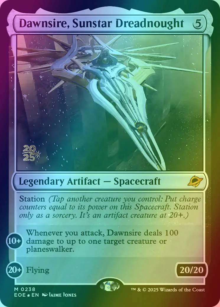 Dawnsire, Sunstar Dreadnought [238s] [Prerelease] [Edge of Eternities: Promos] [Foil]