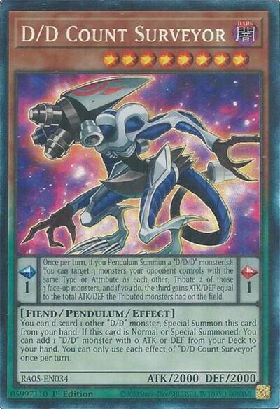 D/D Count Surveyor - RA05-EN034 - Collector's Rare - 1st Edition