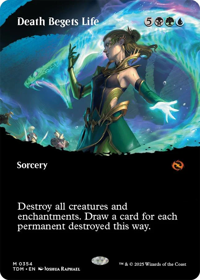 Death Begets Life [354] [Borderless] [Clan] [Tarkir: Dragonstorm] [Non-Foil]