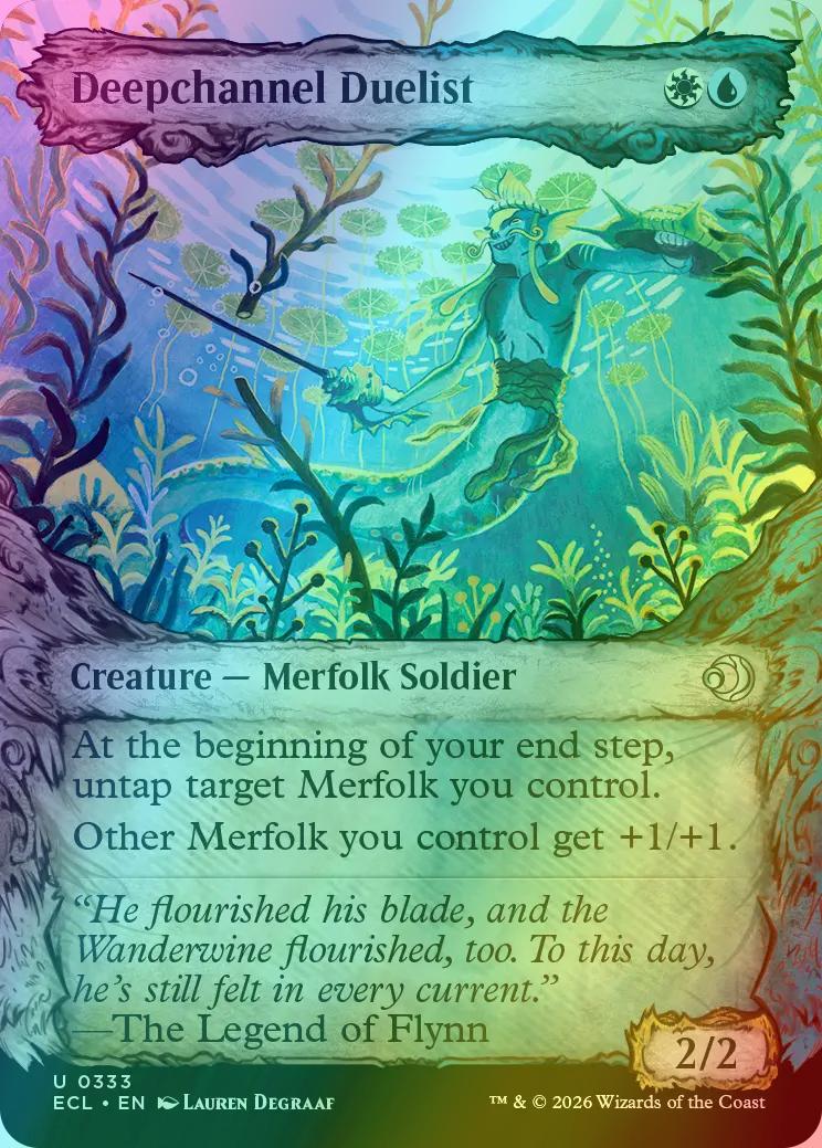 Deepchannel Duelist [333] [Fable Frame] [Lorwyn Eclipsed] [Foil]