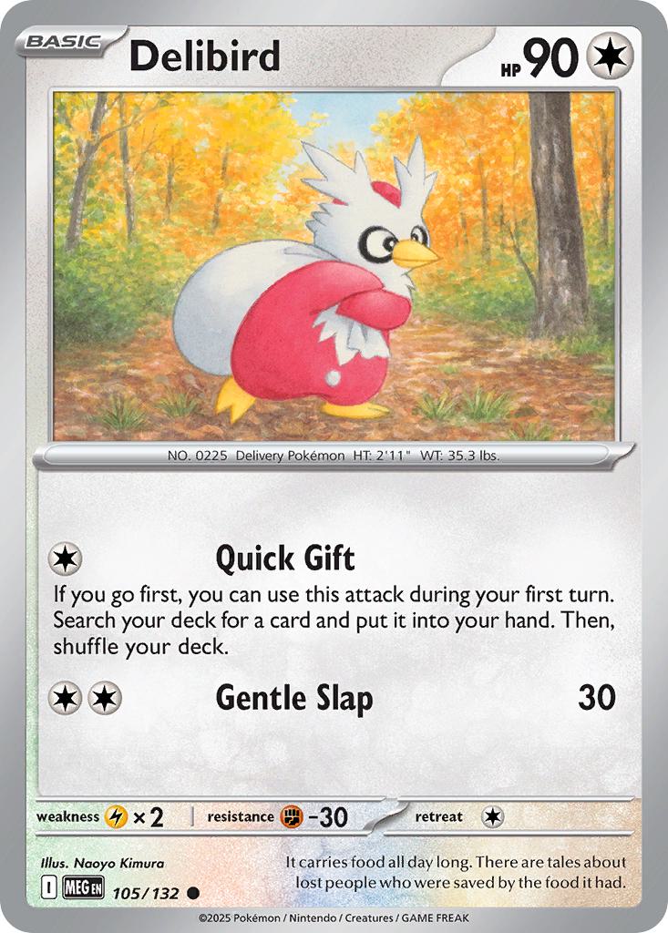 Delibird - 105/132 - Common [me01-105] [Non-Holo]