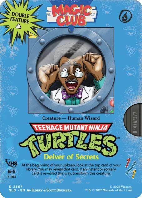 Delver of Secrets // Insectile Aberration [2367] [Borderless] [VHS Villains] [Secret Lair Drop] [Non-Foil]