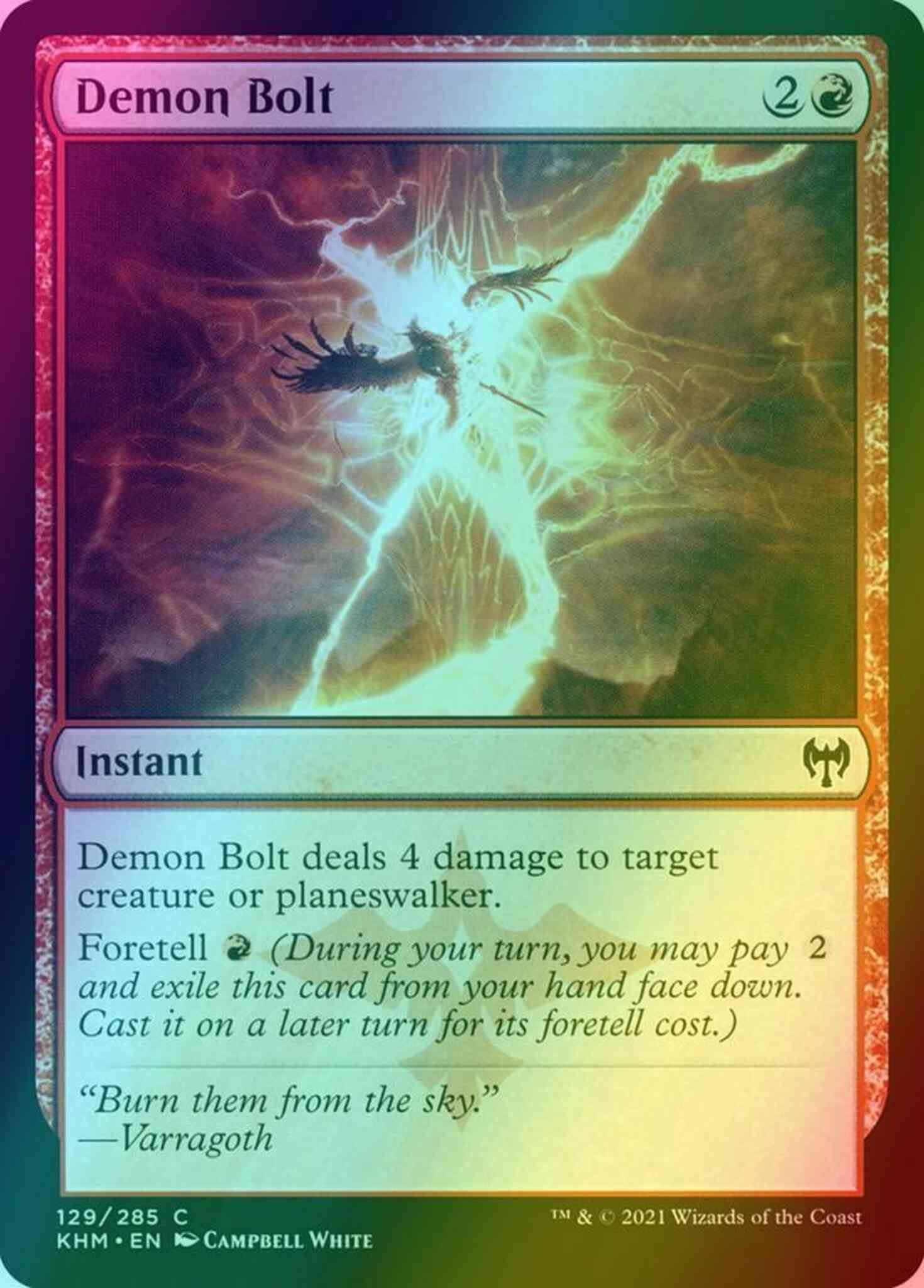 Demon Bolt [129] [Kaldheim] [Foil]