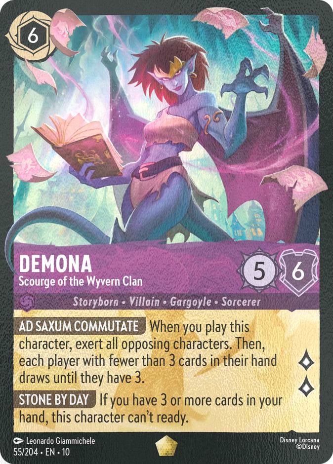 Demona - Scourge of the Wyvern Clan - 55/204 [Whispers in the Well] [Cold Foil]