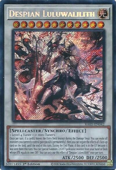 Despian Luluwalilith - RA05-EN042 - Secret Rare - 1st Edition