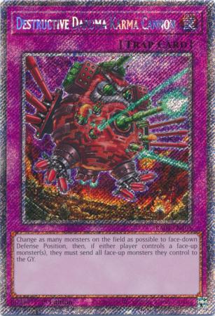 Destructive Daruma Karma Cannon - RA04-EN103 - Platinum Secret Rare - 1st Edition
