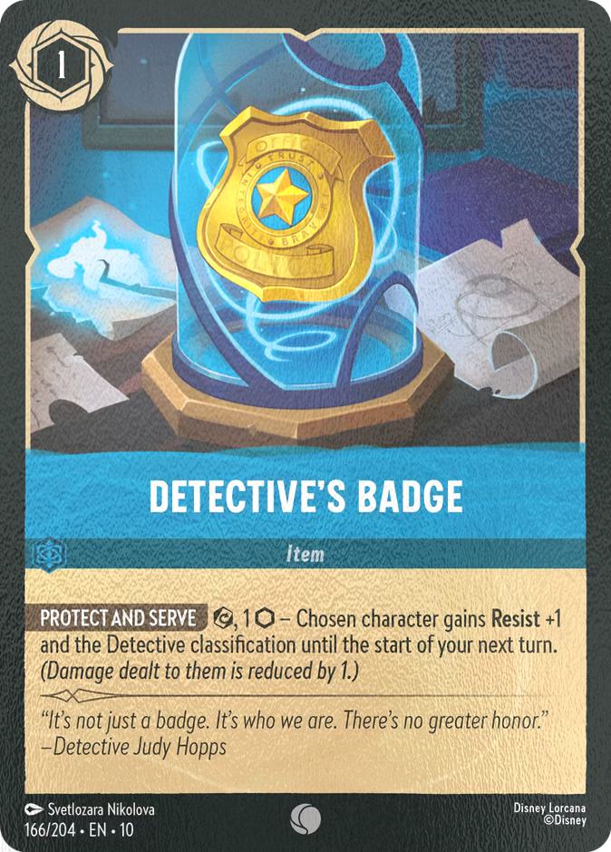 Detective's Badge - 166/204 [Whispers in the Well] [Cold Foil]