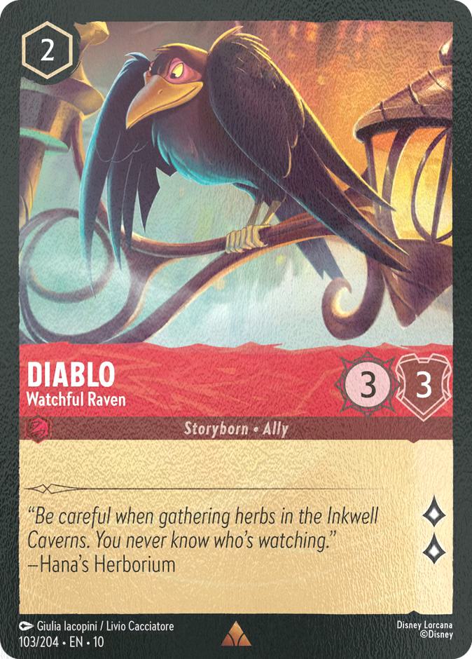 Diablo - Watchful Raven - 103/204 [Whispers in the Well] [Cold Foil]