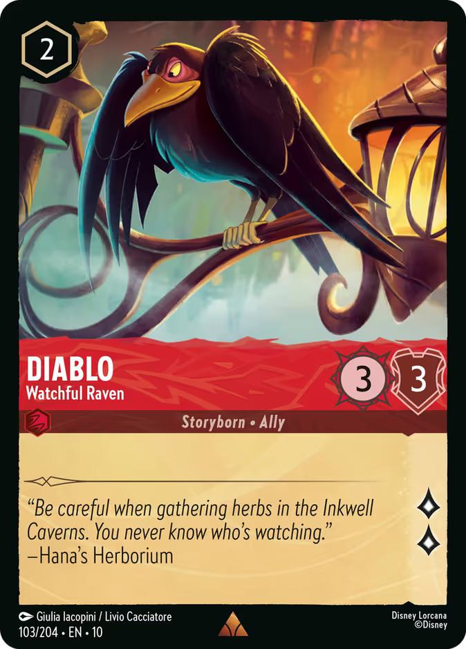Diablo - Watchful Raven - 103/204 [Whispers in the Well] [Non-Foil]