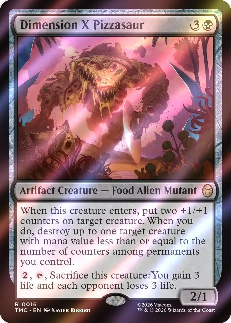 Dimension X Pizzasaur [16] [Teenage Mutant Ninja Turtles Eternal] [Surge Foil]