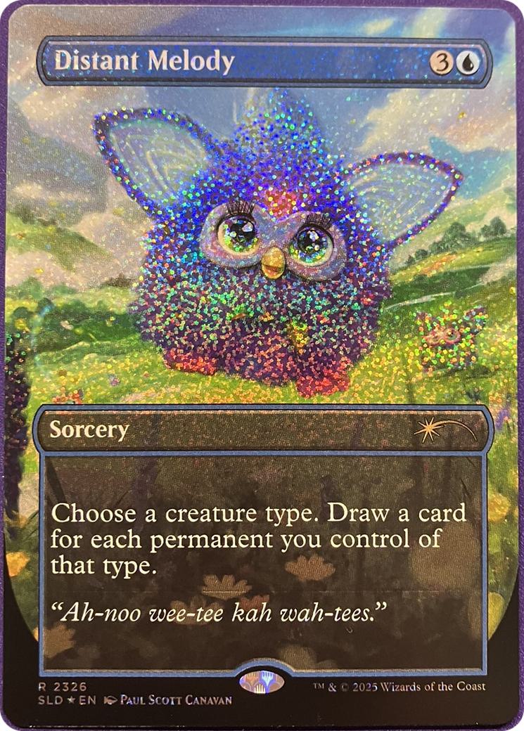 Distant Melody [2326] [Borderless] [Furby: Doo-ay Noo-lah] [Secret Lair Drop] [Confetti Foil]