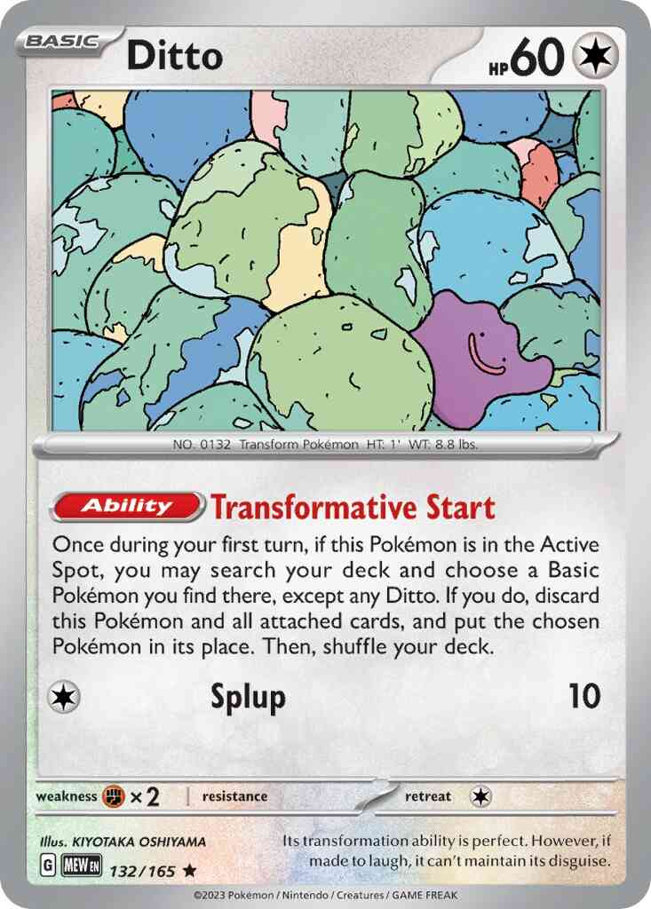Ditto - 132/165 - Rare [sv035-132] [Holo]
