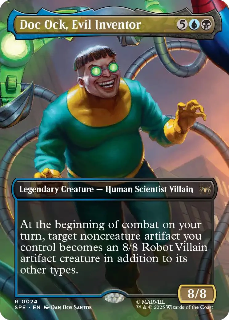 Doc Ock, Evil Inventor [24] [Borderless] [Scene] [Marvel's Spider-Man Eternal] [Non-Foil]