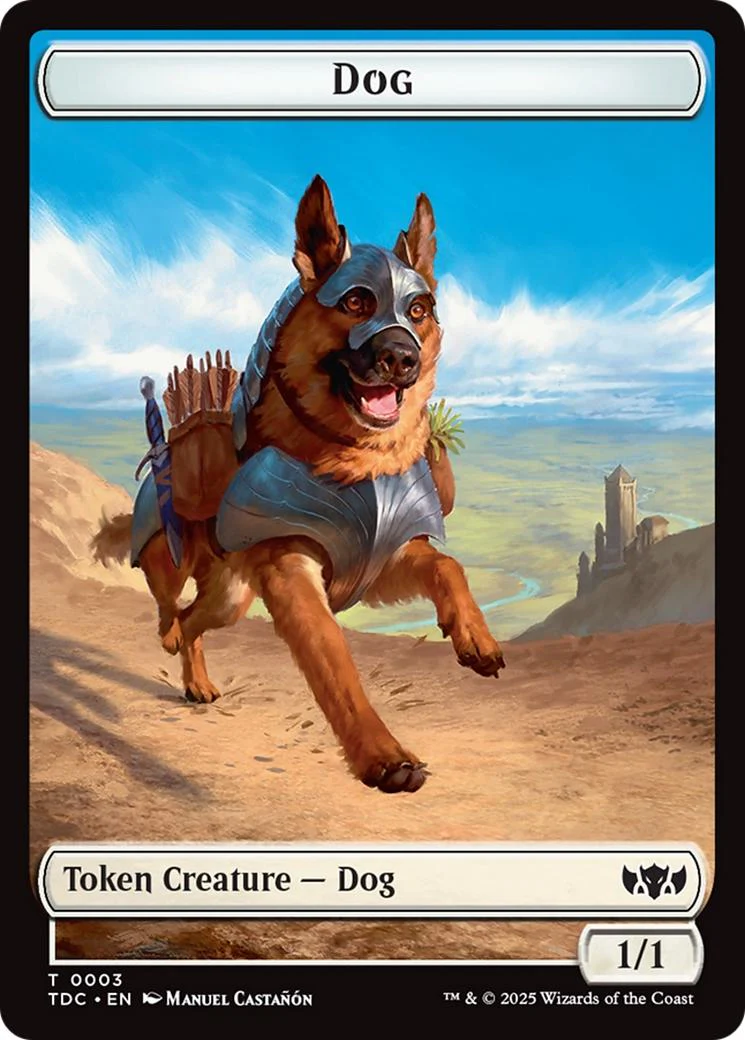 Dog Token (03) // Goblin Token (12) [Tarkir: Dragonstorm: Commander: Tokens] [Non-Foil]