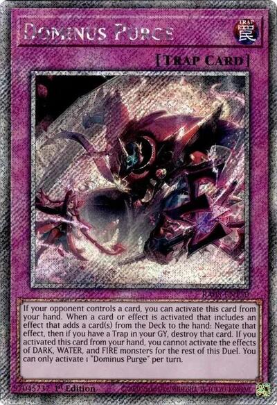 Dominus Purge - RA05-EN150 - Platinum Secret Rare - 1st Edition