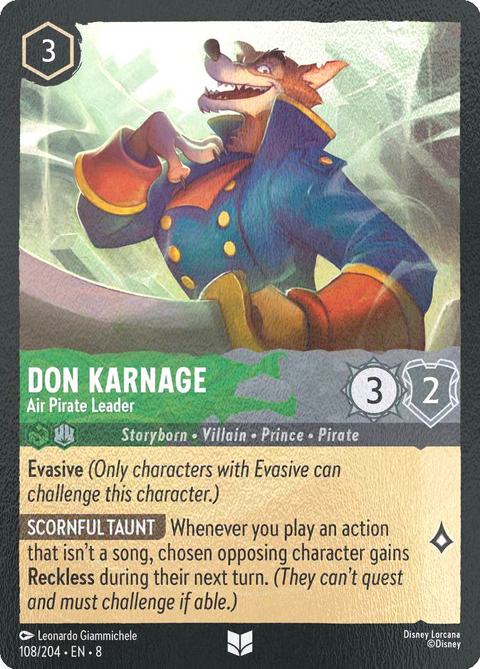 Don Karnage - Air Pirate Leader - 108/204 [Reign of Jafar] [Cold Foil]
