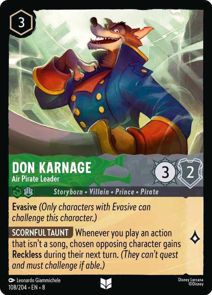 Don Karnage - Air Pirate Leader - 108/204 [Reign of Jafar] [Non-Foil]