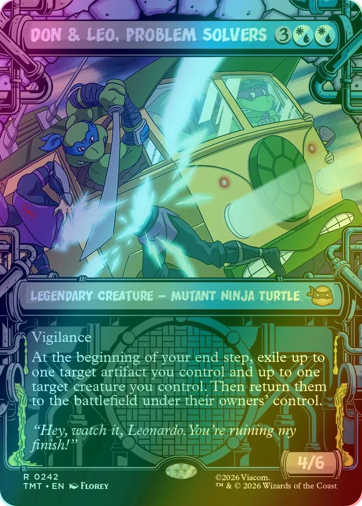 Don & Leo, Problem Solvers [242] [Sewer Frame] [Teenage Mutant Ninja Turtles] [Foil]