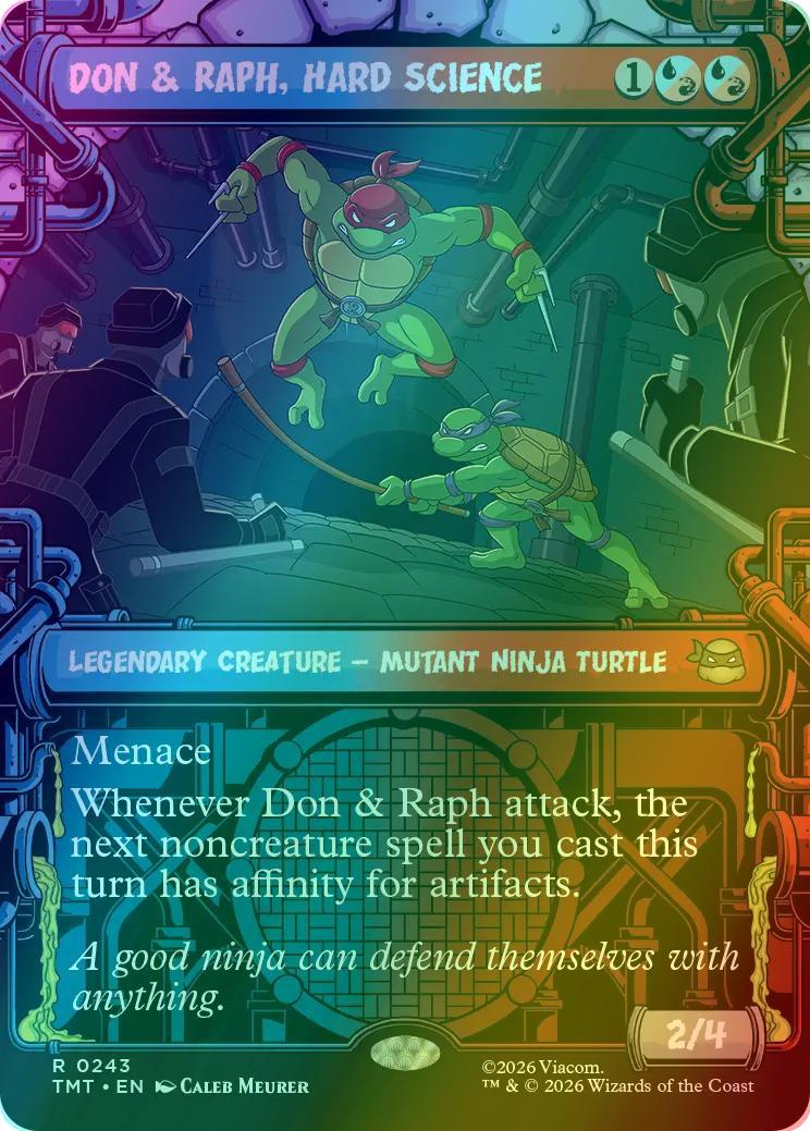 Don & Raph, Hard Science [243] [Sewer Frame] [Teenage Mutant Ninja Turtles] [Foil]