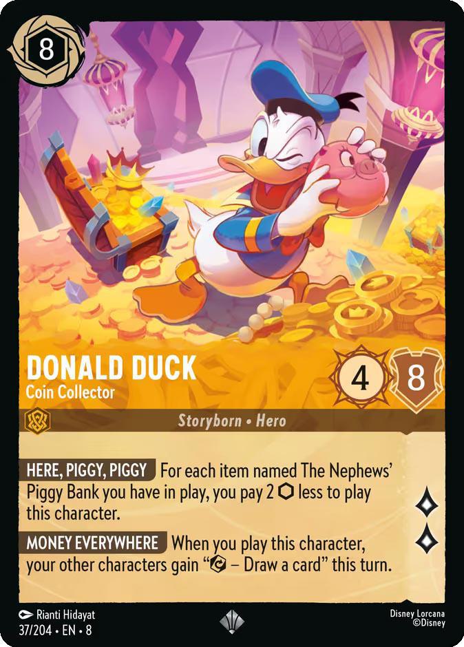 Donald Duck - Coin Collector - 37/204 [Reign of Jafar] [Non-Foil]