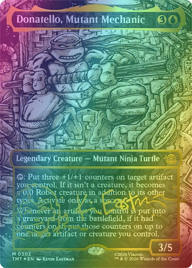 Donatello, Mutant Mechanic [302] [Borderless] [Headliner] [Teenage Mutant Ninja Turtles] [Foil]