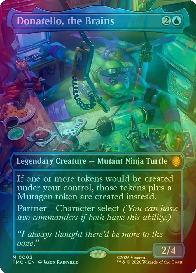 Donatello, the Brains [2] [Borderless] [Teenage Mutant Ninja Turtles Eternal] [Foil]