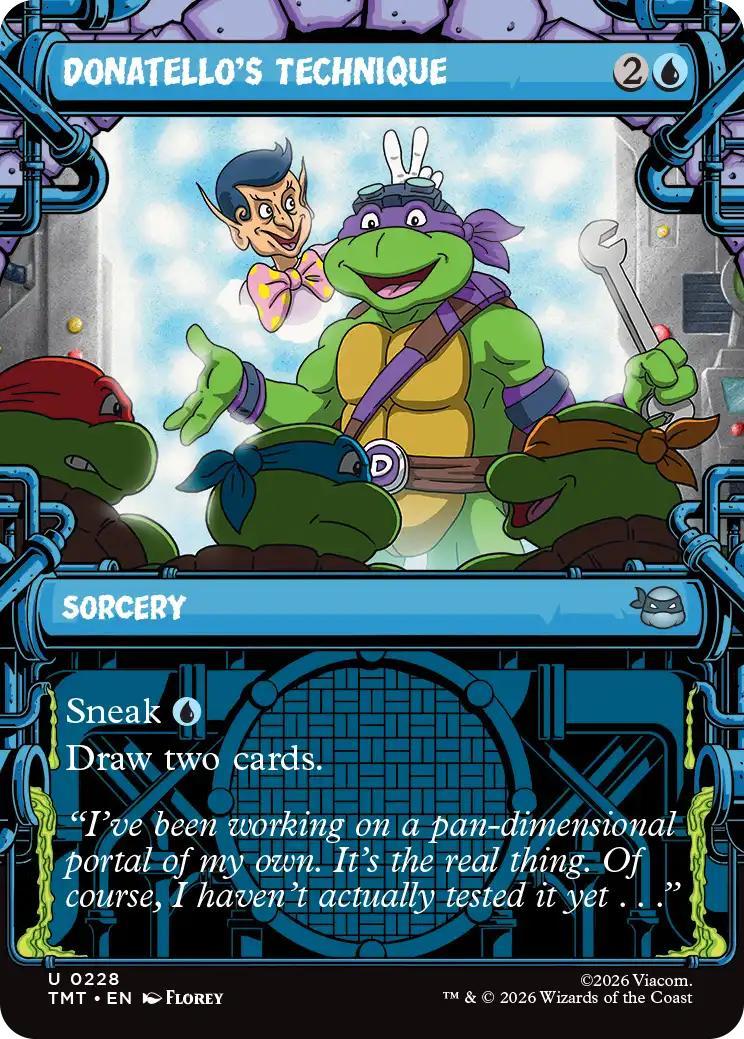 Donatello's Technique [228] [Sewer Frame] [Teenage Mutant Ninja Turtles] [Non-Foil]