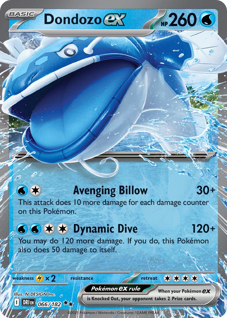 Dondozo ex - 066/182 - Double Rare [sv10-066] [Ultra]