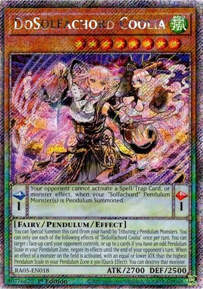 DoSolfachord Coolia - RA05-EN018 - Platinum Secret Rare - 1st Edition