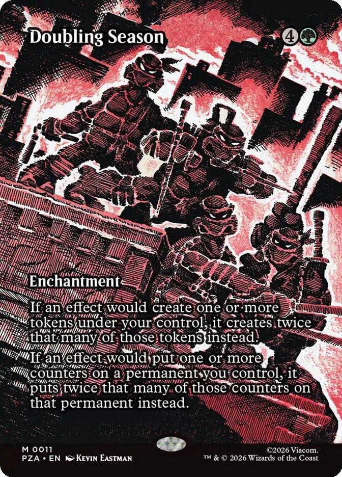 Doubling Season [11] [Borderless] [Teenage Mutant Ninja Turtles Source Material] [Non-Foil]