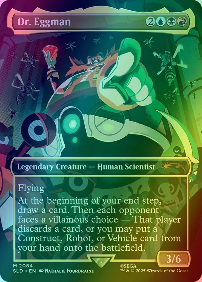 Dr. Eggman [2084] [Borderless] [Secret Lair X Sonic: Friends and Foes] [Secret Lair Drop] [Foil]