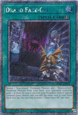 Draco Face-Off - RA04-EN262 - Platinum Secret Rare - 1st Edition