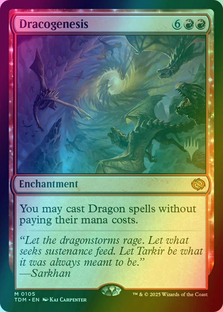 Dracogenesis [105p] [Promo Pack] [Tarkir: Dragonstorm: Promos] [Foil]