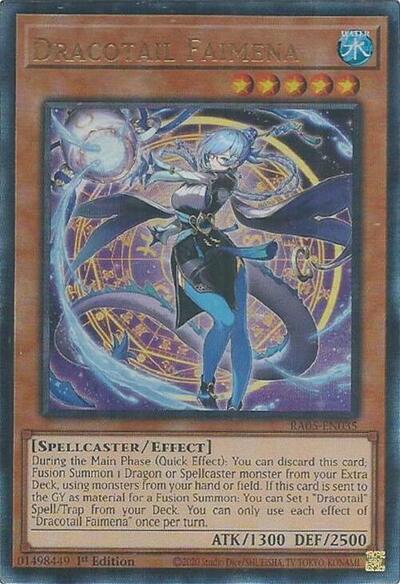 Dracotail Faimena - RA05-EN035 - Ultimate Rare - 1st Edition