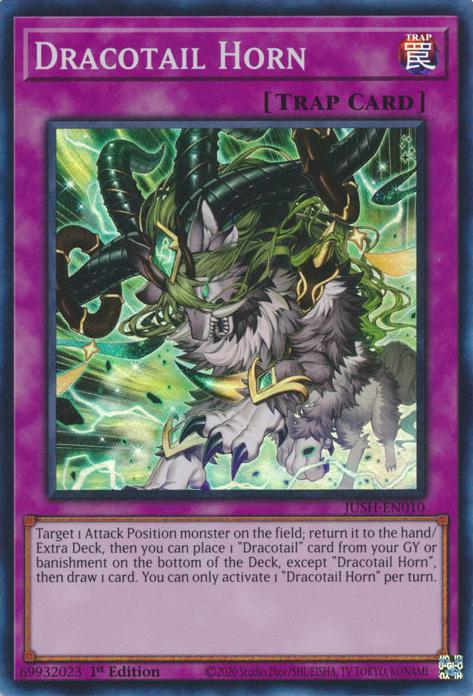 Dracotail Horn - JUSH-EN010 - Super Rare - 1st Edition