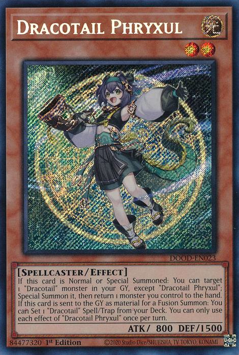 Dracotail Phryxul - DOOD-EN023 - Secret Rare - 1st Edition